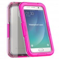 Samsung Galaxy S6 - Waterproof Shockproof Dirtproof Snowproof IP-26 Standard Hard Protective Phone Cover - Hot Pink